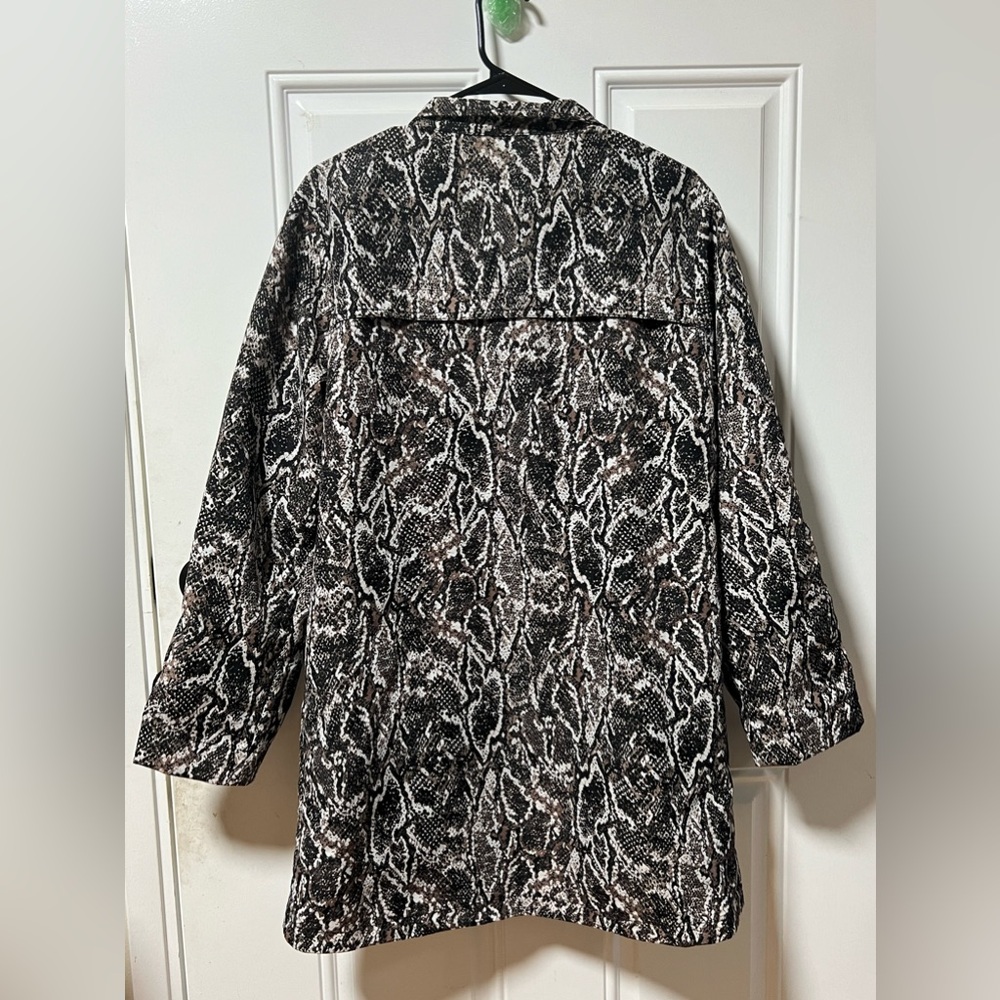 Soft Surroundings Snake Print Zip Front Women’s J… - image 2